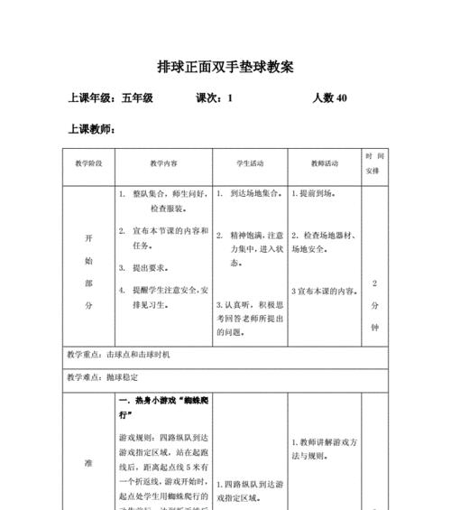 掌握排球动作基础要领，成为优秀球员（从零开始，打造完美排球动作）